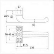MANILLA EPSILON ALUMINIO BLANCA #JUEGO