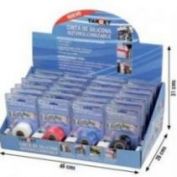 CINTA SILICONA TARGET #3 MT.X25 NEGRO