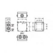 CAJA ESTANCA 112X112X 64 FAMATEL #3011