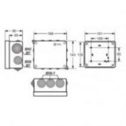 CAJA ESTANCA 160X135X 83 FAMATEL #3013