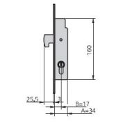 CERRADURA EMBUTIR CVL #1982 0 HN