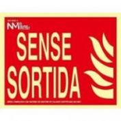 SEÑAL PVC F/V SENSE EIXIDA #21X29 CM.