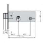 CERRADURA EMBUTIR CVL #1981 60 HN/CN