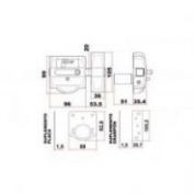 CERROJO CROMADO SAG #CSI