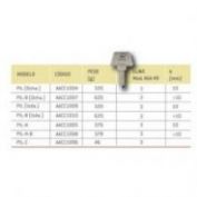 PLACA CERRADERO PUERTA CRISTAL SAG #PIL-C