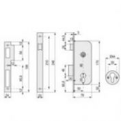 CERRADURA EMBUTIR TESA #2030 50 HN