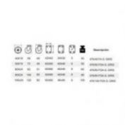 RUEDA SERIE  476 FDA GG #50 FRENO GIRATORIA PLACA TT