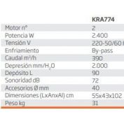 ASPIRADOR POLVO-AGUA KRUGER #KRA774