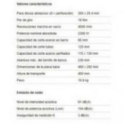 TRONZADORA METABO #CS 24-355S OFERTA FOLLETO