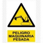SEÑAL PVCEL PELIGRO MAQUINARIA PES.#30X40