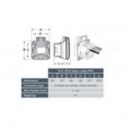 BASE EMPOTRAR 2P+TT 16A IP54 FAMATEL #13950