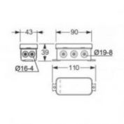 CAJA MINI ESTANCA 90X43 FAMATEL #3050