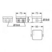 CAJA MINI ESTANCA 75X75 FAMATEL #3051