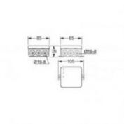 CAJA MINI ESTANCA 85X85 FAMATEL #3052