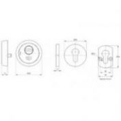 ESCUDO CERRADURA IFAM #ES803CM NIQUEL