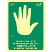 SEÑAL PVC F/V EMPUJAR PARA ABRIR #22,4X30