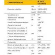 CALEFACTOR CERAMICO MASTER #B 2PTC