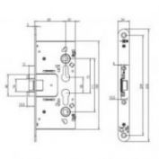 CERRADURA ANTIFUEGO AZBE #AF-84 INOX