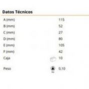 MANETA ENCASTAR GAYNER #115  80-320