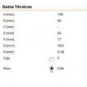 PASADOR PLANO REFORZAD.GAYNER #200 86-328