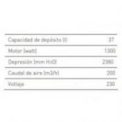 ASPIRADOR POLVO Y LIQUIDO SINEX WINDLY 1.300 W 37 LT