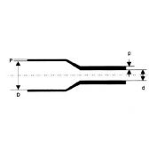 TUBO TERMORRETRACTIL POL. NEGRO MT #25 MM