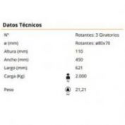 TANQUETA GIRATORIA GAYNER #T 2000G/3