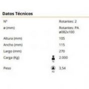 TANQUETA FIJA GAYNER #T 2000F  76-062