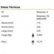 TANQUETA FIJA GAYNER #T 3000F  76-063