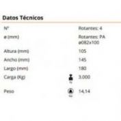 TANQUETA GIRATORIA GAYNER #T 3000G 76-050