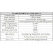 TIJERA DE PODAR # 1041 - 22 CM.