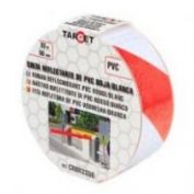 CINTA REFLECTANTE BL/ROJA TARGET #33MX50MM