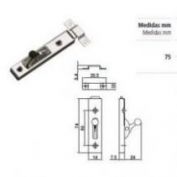 PASADOR P/MULETILLA AMIG #126-45 INOX.