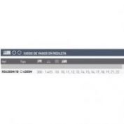 JUEGO VASOS 1/2 12C S/L KOKEN #RS4305M/10