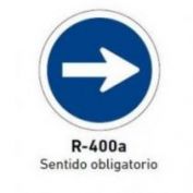 SEÑAL METALICA SENTIDO OBLIGATORIO #ECO-50