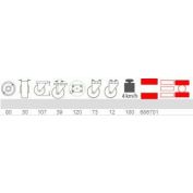 RUEDA ROTA 68 # 80 C/B SR/F FRENO GIRATORIA 