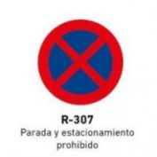 SEÑAL METALICA EST. PARADA PROHIBIDO#ECO-50 