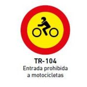 SEÑAL METALICA ENTRADA PROHIBIDA #MOPU-60