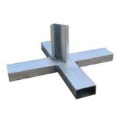 SOPORTE SEÑAL CRUZ GALVA #80X40X1,5 MM.