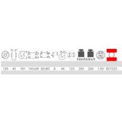 RUEDA ROTA 62 #125X40 NYLON C/C 15 SRP/P FRENO GIRATORIA PLACA