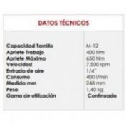 LLAVE IMPACTO YAIM 1/2" 400-650NM #YA-H-110C 