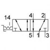 VALVULA PALANCA MANUAL #VHEF-HS-B52-G14