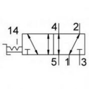 VALVULA PALANCA MANUAL #VHEF-HS-B52-G18