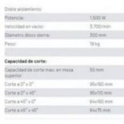 TRONZADORA ABATIBLE VIRUTEX #TM233W OFERTA