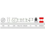 RUEDA ROTA 64 #160X50 SF/P 90-150 FIJA PLACA