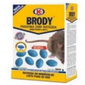 RATICIDA BRODY MINI-OVULOS PARAFINA #BOLSA 150 GRS.