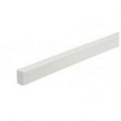 TUBO RECTANGULAR PVC BLANCO 1 MT #20X10