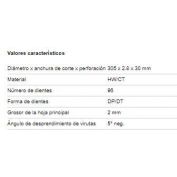 DISCO SIERRA METABO #MULTI CUT PROF 305X30 Z96 # OFERTA FOLLETO