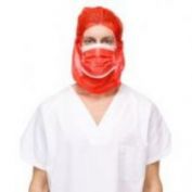 CAPUZ DESECHABLE POLIPROPILENO 20 GR CON MASCARILLA PACK 100 UD