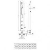 PASADOR LATON AMIG #401 500 MM